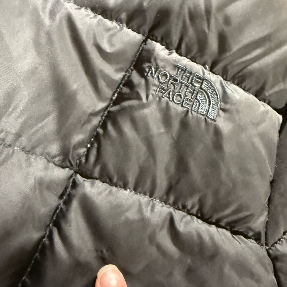 North Face Metropolis Parka Womens Small Black 550 Down Hooded Quilted Puffer - Picture 9 of 15
